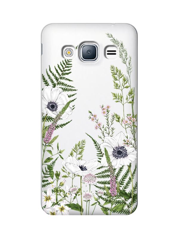 Прозорий чохол на Samsung Galaxy J3 (2016) J310 :: Квіти польові (принт 363)
