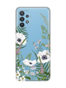 Прозорий чохол на Samsung Galaxy A32 :: Квіти польові (принт 363)