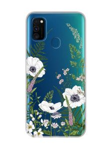 Прозорий чохол на Samsung Galaxy M30s/M21 :: Квіти польові (принт 363)
