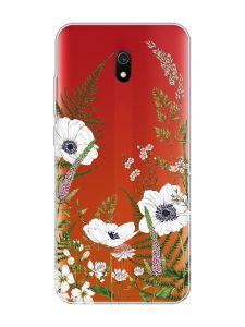 Прозорий чохол на Xiaomi Redmi 8A :: Квіти польові (принт 363)