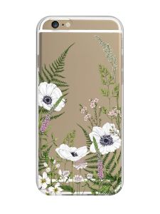 Прозорий чохол для iPhone 6 / 6s :: Квіти польові (принт 363)