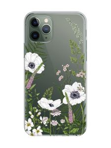 Прозорий чохол на iPhone 12 / 12 Pro :: Квіти польові (принт 363)