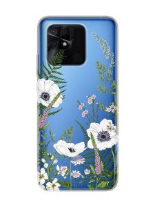 Прозорий чохол на Xiaomi Redmi 10C :: Квіти польові (принт 363)