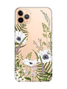 Прозорий чохол на iPhone 11 Pro Max (6,5) :: Квіти польові (принт 363)