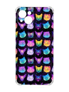 Чохол із потовщеними кутами на iPhone 15 Plus :: Котики Фон (принт 362)