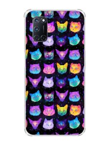 Чохол з потовщеними кутами на Oppo A52/A72/A92 :: Котики Фон (принт 362)