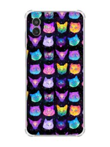 Чохол з потовщеними кутами на Samsung Galaxy M13 5G :: Котики Фон (принт 362)