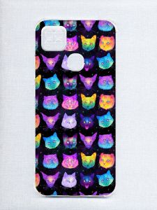 Чохол з потовщеними кутами на Xiaomi Redmi 9C/10A :: Котики Фон (принт 362)