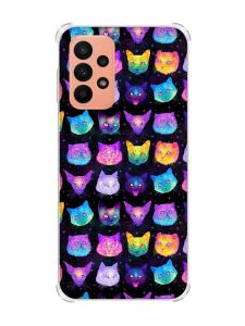 Чохол з потовщеними кутами на Samsung Galaxy A23 :: Котики Фон (принт 362)