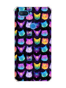 Чохол із потовщеними кутами на Xiaomi Mi 8 Lite :: Котики Фон (принт 362)