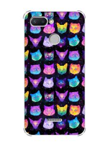 Чохол із потовщеними кутами на Xiaomi Redmi 6 :: Котики Фон (принт 362)