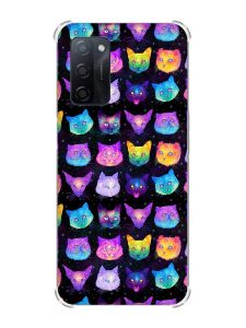 Чохол з потовщеними кутами на Oppo A55 :: Котики Фон (принт 362)