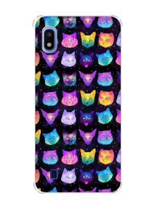 Чохол з потовщеними кутами на Samsung Galaxy A10 (2019)/A105 :: Котики Фон (принт 362)