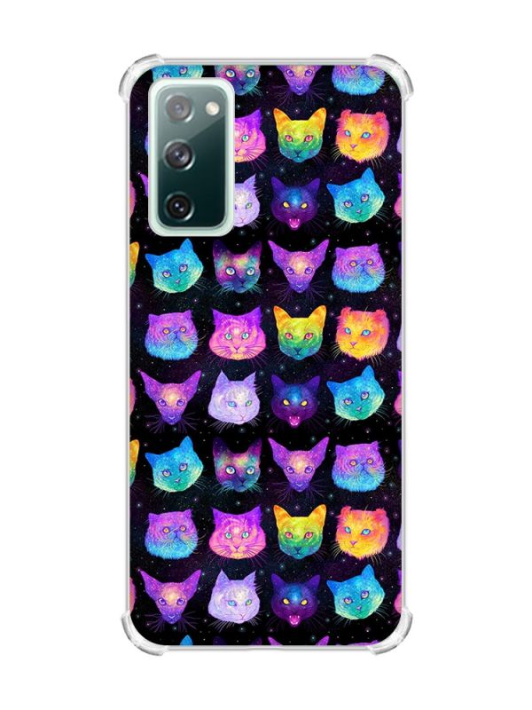 Чохол з потовщеними кутами на Samsung Galaxy S20 FE :: Котики Фон (принт 362)