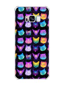 Чохол з потовщеними кутами на Samsung Galaxy S8 :: Котики Фон (принт 362)