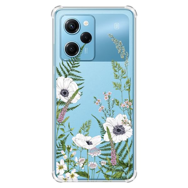 Чохол з потовщеними кутами на Xiaomi Redmi Note 12 Pro Speed 5G :: Квіти польові (принт 363)