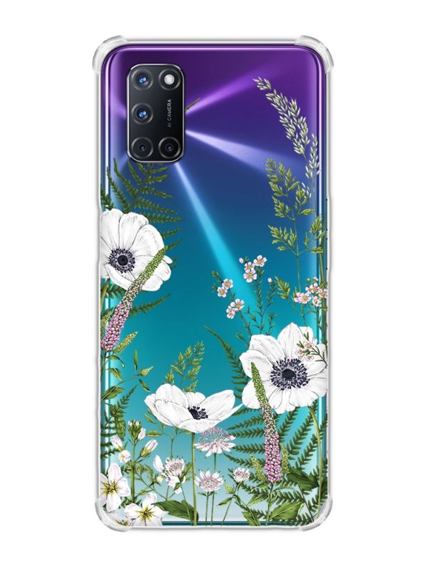 Чохол з потовщеними кутами на Oppo A52/A72/A92 :: Квіти польові (принт 363)