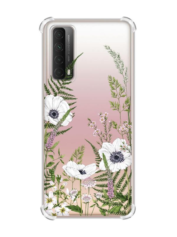 Чохол з потовщеними кутами на Huawei P Smart 2021 :: Квіти польові (принт 363)