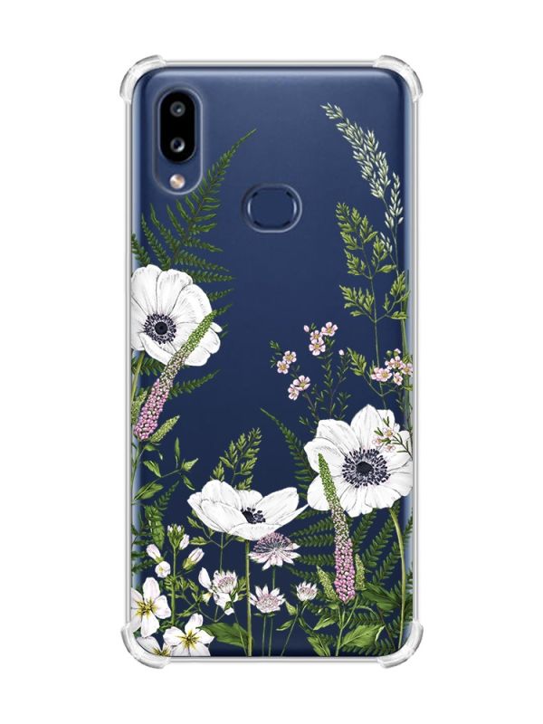 Чохол з потовщеними кутами на Samsung Galaxy A10s (A107) :: Квіти польові (принт 363)