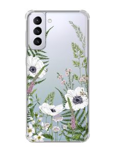 Чохол з потовщеними кутами на Samsung Galaxy S21 Plus :: Квіти польові (принт 363)