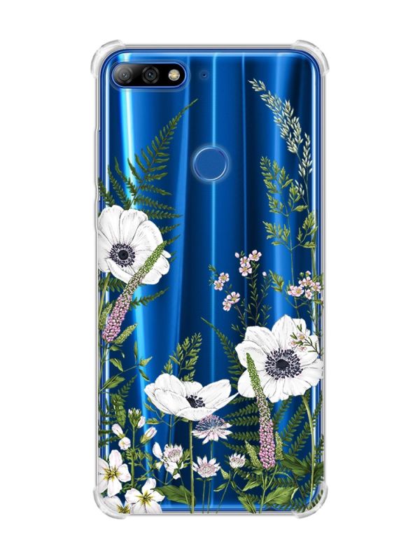 Чохол з потовщеними кутами на Huawei Y7 2018/Y7 Prime 2018 :: Квіти польові (принт 363)