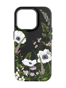 Матовий чорний чохол на Apple iPhone 14 Pro Max :: Квіти польові (принт 363)