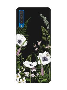 Матовий чорний чохол на Samsung Galaxy A50 (2019) A505/A30s :: Квіти польові (принт 363)