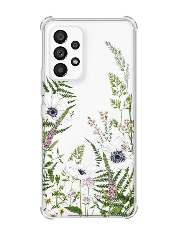 Чохол з потовщеними кутами на Samsung Galaxy A53 :: Квіти польові (принт 363)