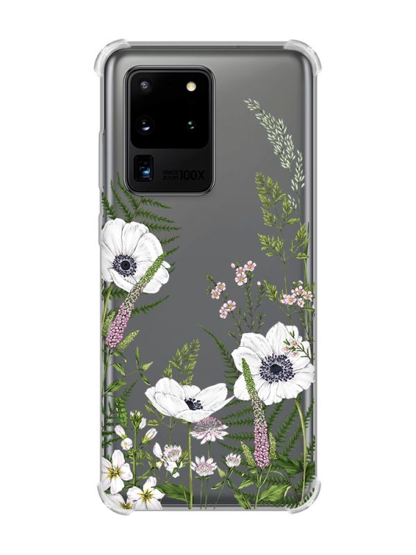 Чохол з потовщеними кутами на Samsung Galaxy S20 Ultra :: Квіти польові (принт 363)