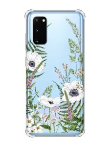 Чохол із потовщеними кутами на Samsung Galaxy S20 Plus :: Квіти польові (принт 363)