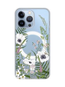 Магнітний чохол на iPhone 13 Pro (6.1) із підтримкою MagSafe :: Квіти польові (принт 363)