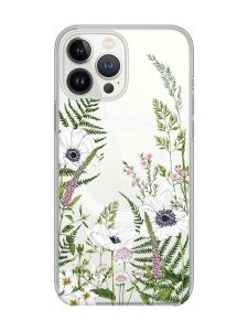 Магнітний чохол на iPhone 14 Pro із підтримкою MagSafe :: Квіти польові (принт 363)