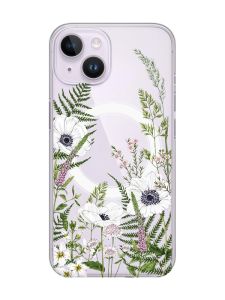 Магнітний чохол на iPhone 14 із підтримкою MagSafe :: Квіти польові (принт 363)