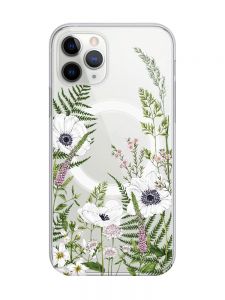 Магнітний чохол на iPhone 11 Pro Max із підтримкою MagSafe :: Квіти польові (принт 363)