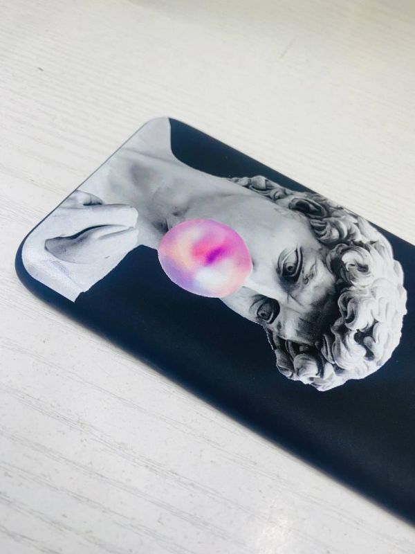 Матовий чорний чохол на Samsung Galaxy A10 (2019) A105 :: Скульптура (принт 352)