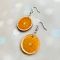 Сережки Апельсин (на глянцевому акрилі)