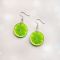 Сережки Лайм (на глянцевому акрилі)