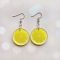 Сережки Лимон (на глянцевому акрилі)