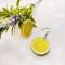 Сережки Лимон (на глянцевому акрилі)
