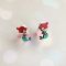 Комплект сережок кліпс Дитячий набір (єдиноріг, русалка, лисиця)