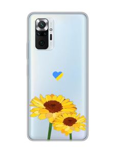 Прозорий чохол на Xiaomi Redmi Note 10 Pro / 10 Pro Max :: Жовті квіти (принт 364)
