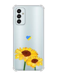 Чохол із потовщеними кутами на Samsung Galaxy M13 4G :: Жовті квіти (принт 364)