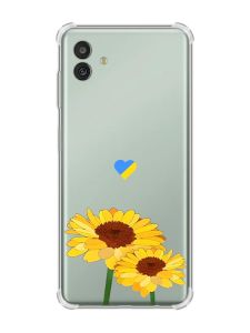 Чохол з потовщеними кутами на Samsung Galaxy M13 5G :: Жовті квіти (принт 364)