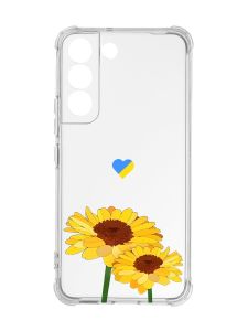 Чохол із потовщеними кутами на Samsung Galaxy S22 :: Жовті квіти (принт 364)