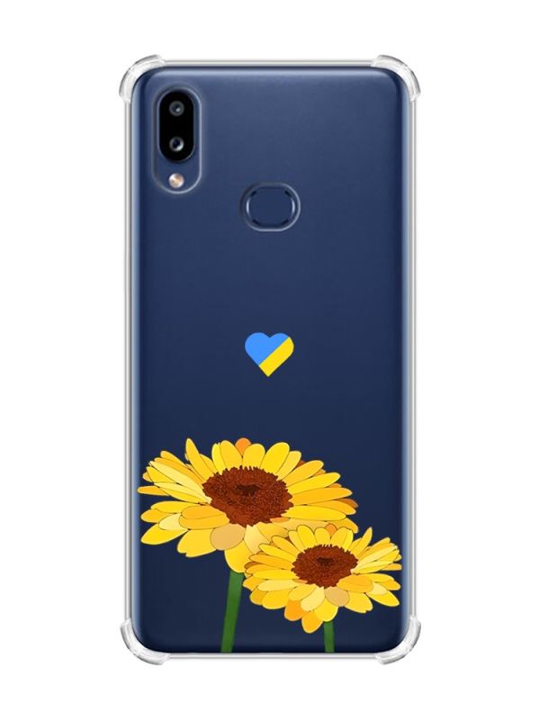 Чохол з потовщеними кутами на Samsung Galaxy A10s (A107) :: Жовті квіти (принт 364)