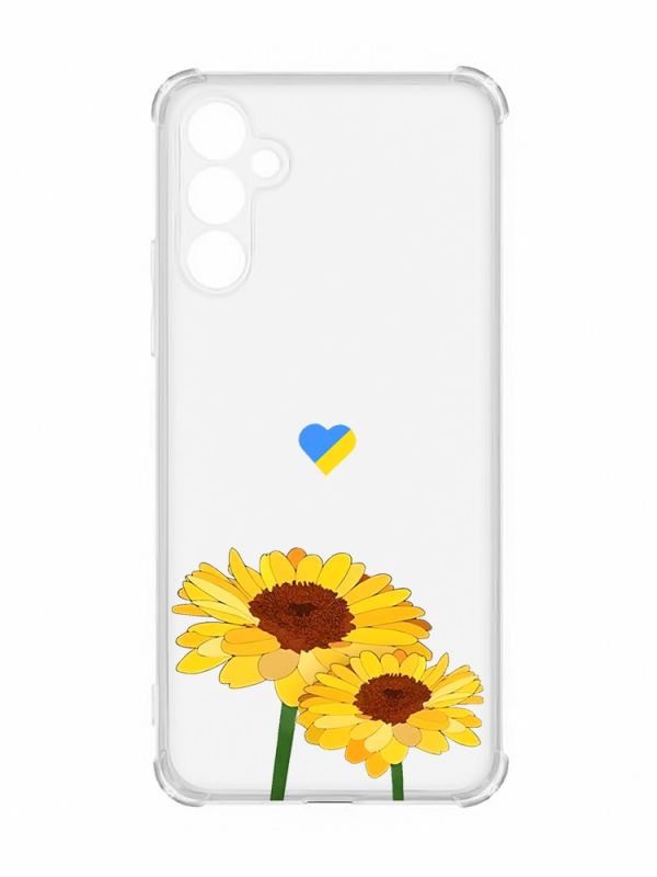 Чохол із потовщеними кутами на Samsung Galaxy A54 5G/A546 :: Жовті квіти (принт 364)