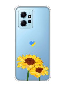 Чохол з потовщеними кутами на Xiaomi Redmi Note 12 4G :: Жовті квіти (принт 364)