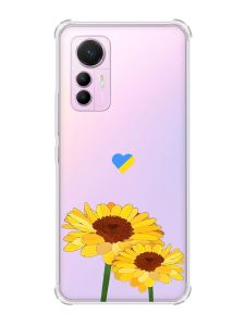 Чохол з потовщеними кутами на Xiaomi 12 Lite :: Жовті квіти (принт 364)