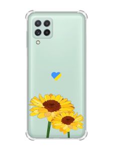 Чохол з потовщеними кутами на Samsung Galaxy M32/A22/M22 4G :: Жовті квіти (принт 364)
