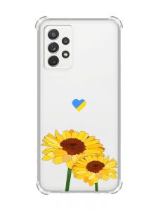 Чохол з потовщеними кутами на Samsung Galaxy A72 (A725) :: Жовті квіти (принт 364)